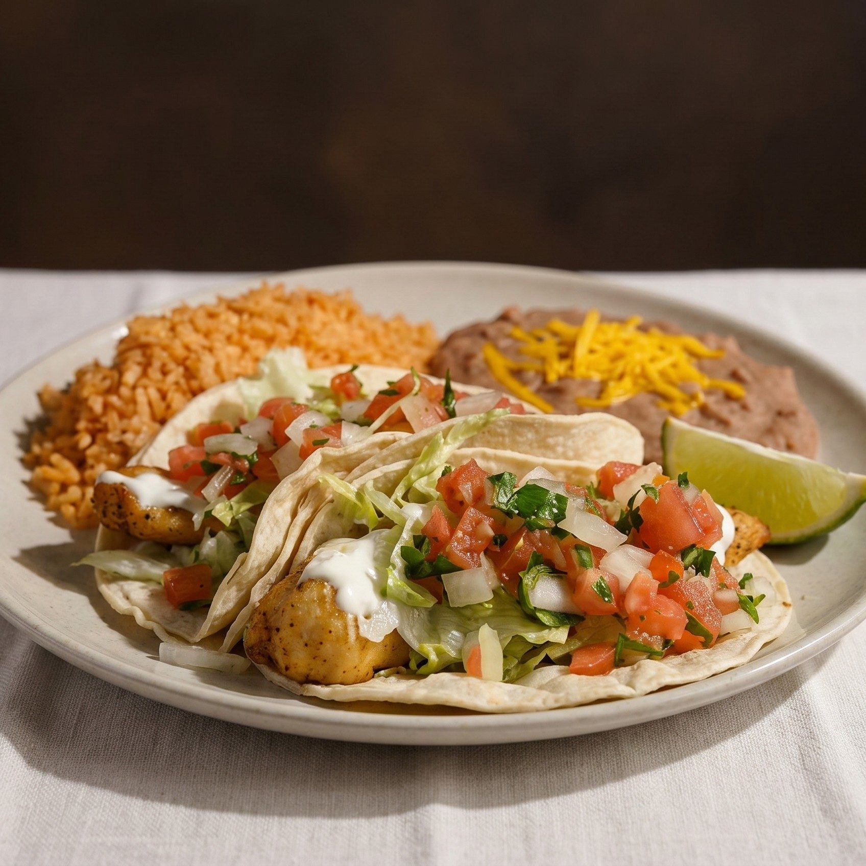 Combo #7, 2 Fish Tacos.