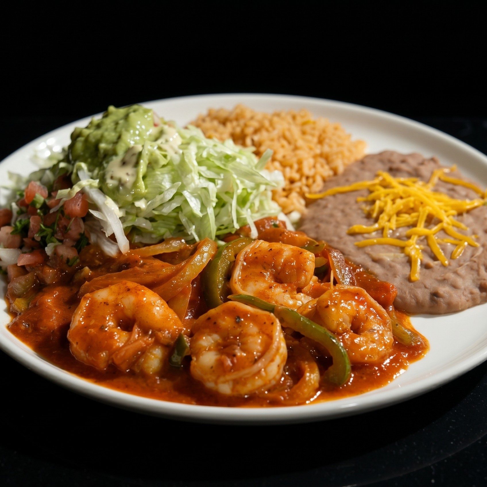 Spicy Shrimp Plate.