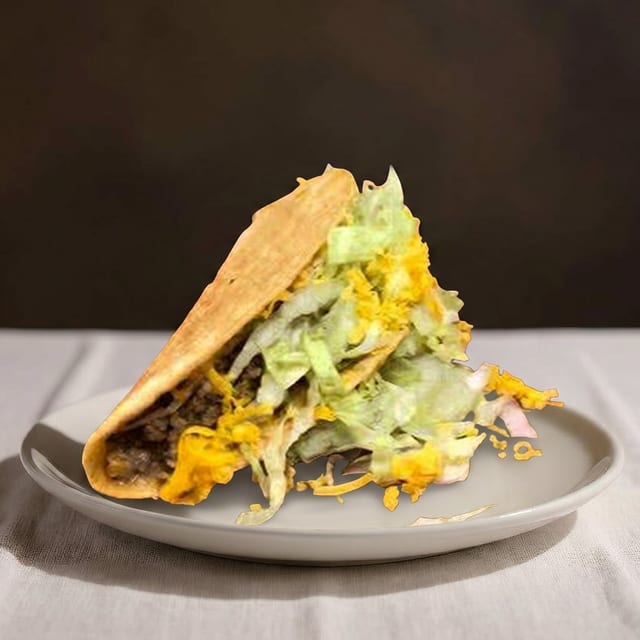 Crispy Ground Beef Taco.