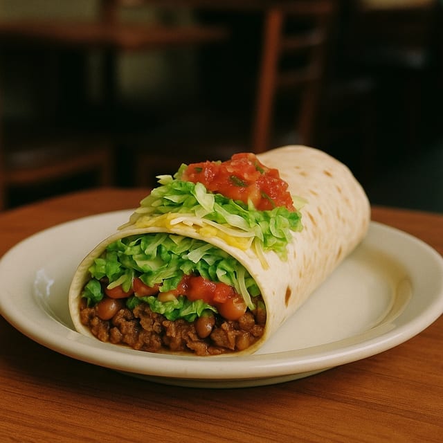 Adovada burrito.