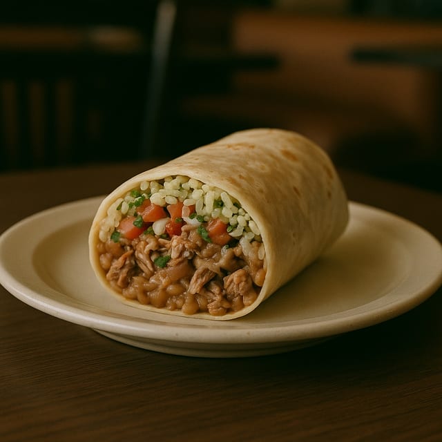 Carnitas Deluxe Burrito.