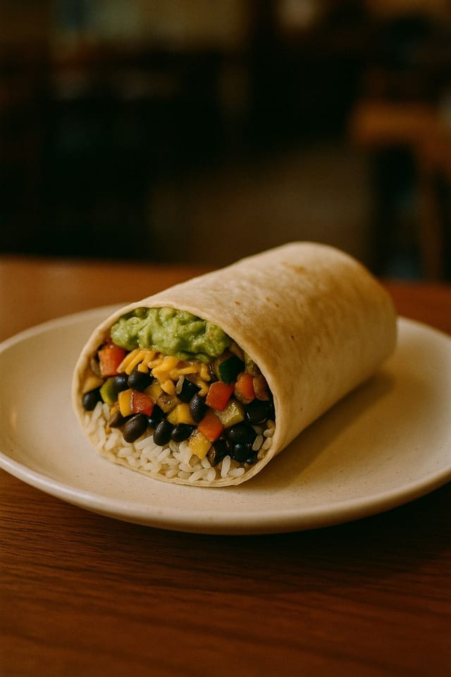 Veggie Fiesta Burrito.